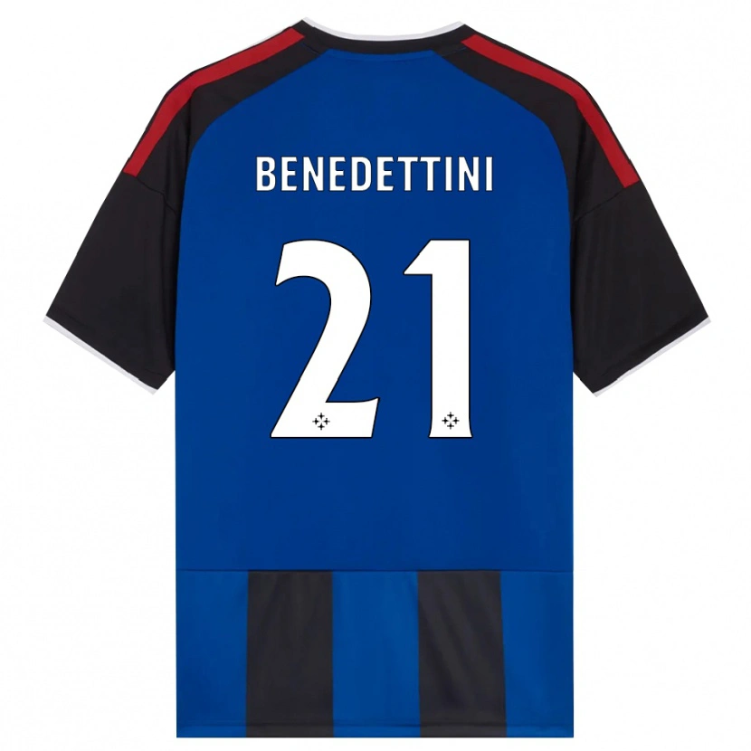 Danxen Hombre Camiseta Filippo Benedettini #21 Negro Rojo Blanco Azul 1ª Equipación 2026/27 La Camisa