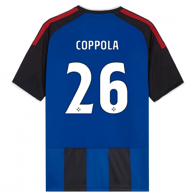 Danxen Hombre Camiseta Francesco Coppola #26 Negro Rojo Blanco Azul 1ª Equipación 2026/27 La Camisa