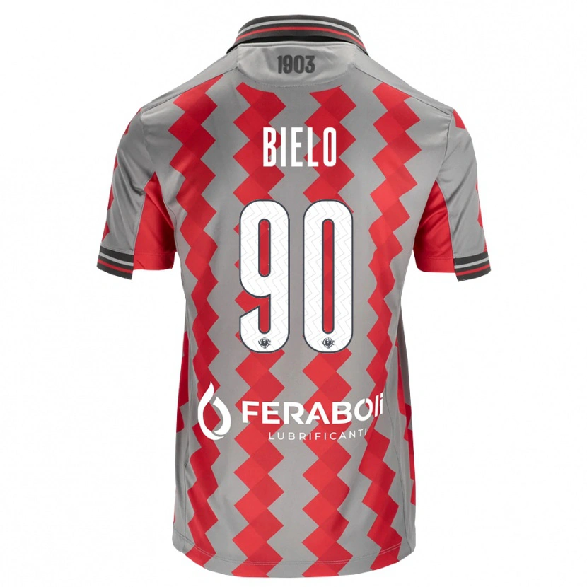 Danxen Hombre Camiseta Manu Bielo #90 Gris Rojo Blanco 1ª Equipación 2026/27 La Camisa