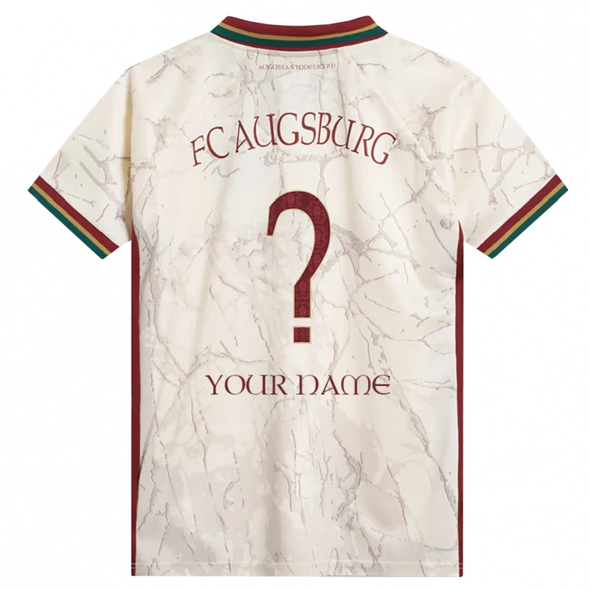Danxen Hombre Camiseta Su Nombre #0 Verde Arroz Blanco Burdeos 1ª Equipación 2026/27 La Camisa