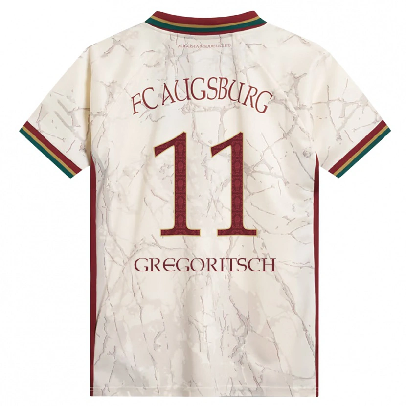 Danxen Hombre Camiseta Michael Gregoritsch #11 Verde Arroz Blanco Burdeos 1ª Equipación 2026/27 La Camisa