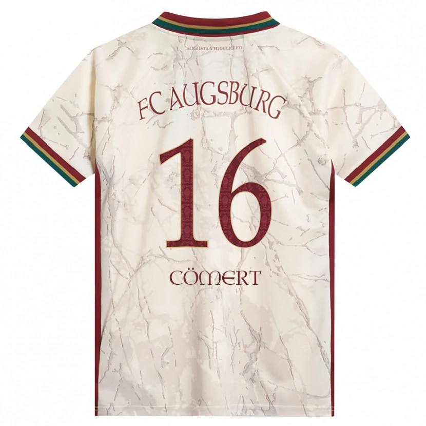 Danxen Hombre Camiseta Devin Cömert #16 Verde Arroz Blanco Burdeos 1ª Equipación 2026/27 La Camisa