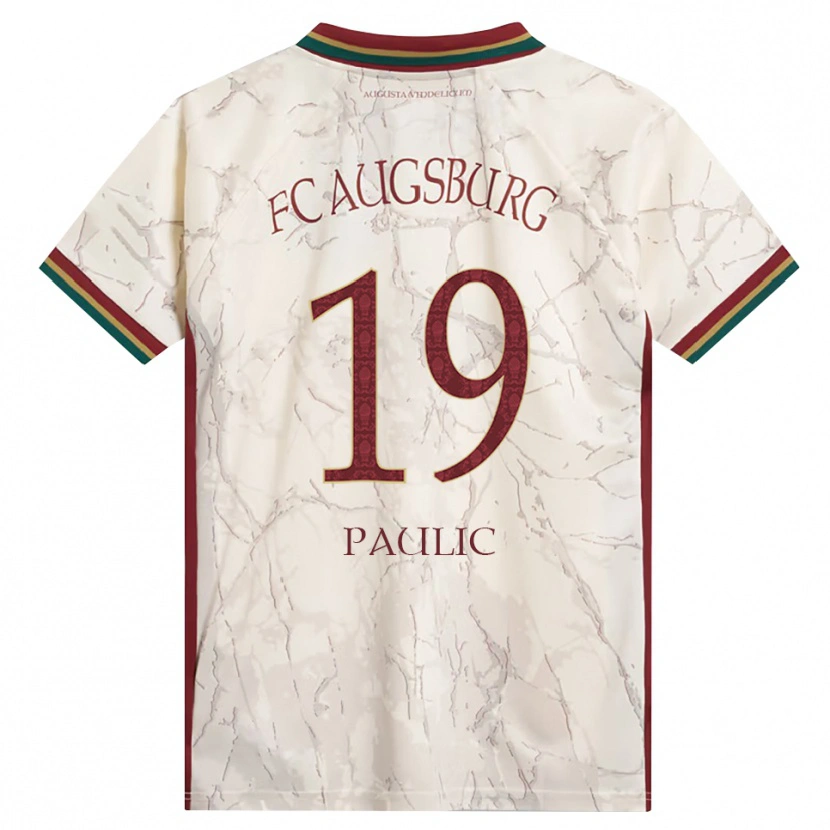 Danxen Hombre Camiseta Anthony Paulic #19 Verde Arroz Blanco Burdeos 1ª Equipación 2026/27 La Camisa