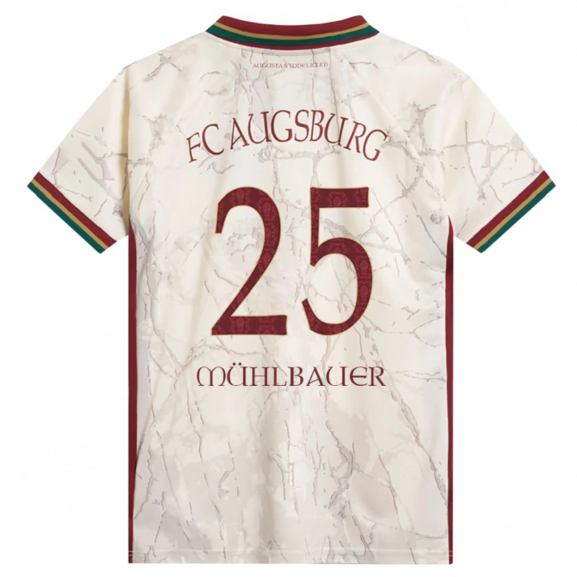 Danxen Hombre Camiseta Simon Mühlbauer #25 Verde Arroz Blanco Burdeos 1ª Equipación 2026/27 La Camisa