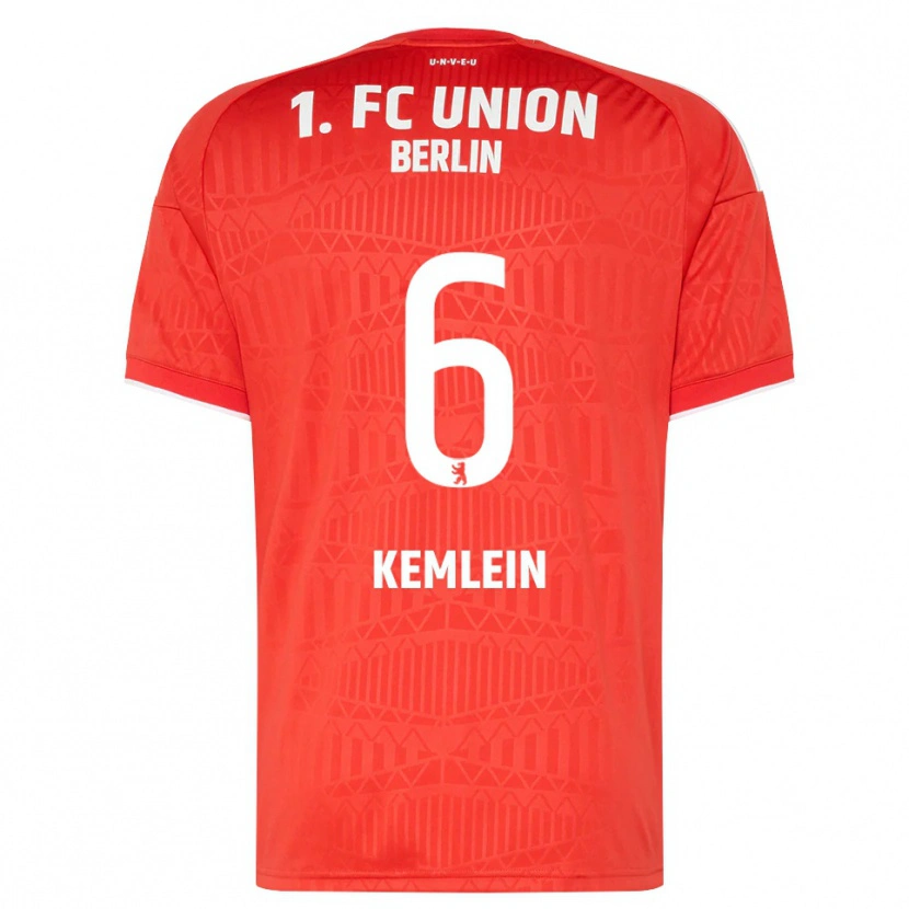Danxen Hombre Camiseta Aljoscha Kemlein #6 Rojo Blanco 1ª Equipación 2026/27 La Camisa