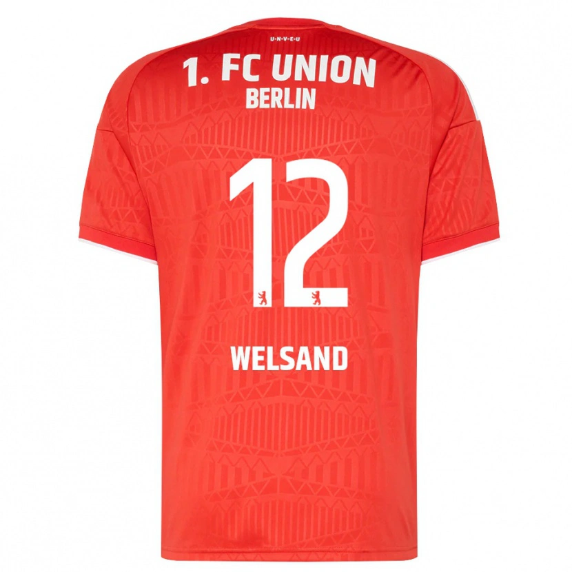 Danxen Hombre Camiseta Oskar Welsand #12 Rojo Blanco 1ª Equipación 2026/27 La Camisa