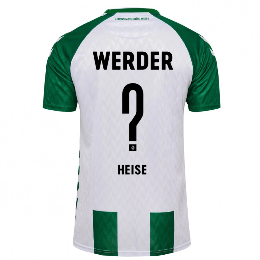 Danxen Hombre Camiseta Marius Heise #0 Verde Blanco 1ª Equipación 2026/27 La Camisa