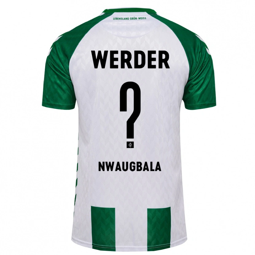 Danxen Hombre Camiseta Kevin Nwaugbala #0 Verde Blanco 1ª Equipación 2026/27 La Camisa
