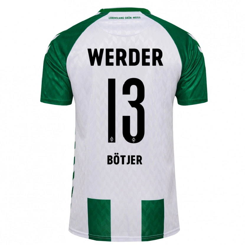 Danxen Hombre Camiseta Linus Bötjer #13 Verde Blanco 1ª Equipación 2026/27 La Camisa