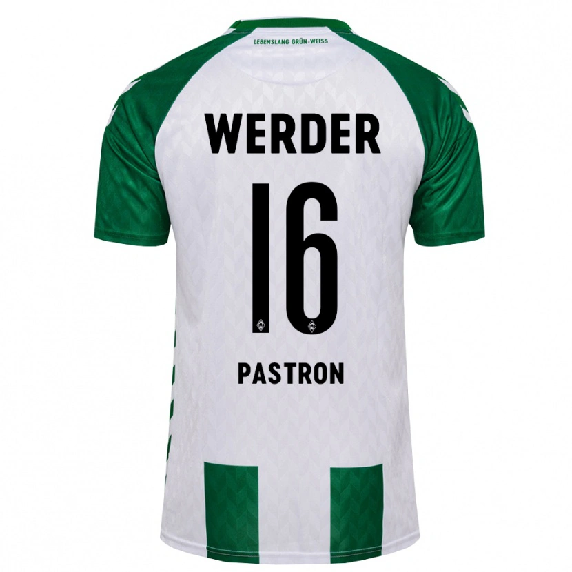 Danxen Hombre Camiseta Alvin Pastron #16 Verde Blanco 1ª Equipación 2026/27 La Camisa
