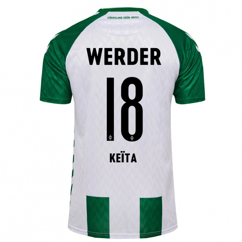 Danxen Hombre Camiseta Naby Keïta #18 Verde Blanco 1ª Equipación 2026/27 La Camisa