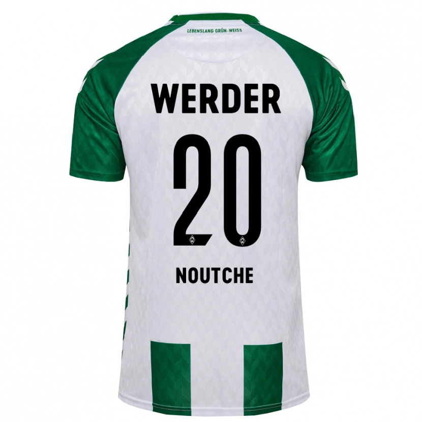 Danxen Hombre Camiseta Steven Noutche #20 Verde Blanco 1ª Equipación 2026/27 La Camisa