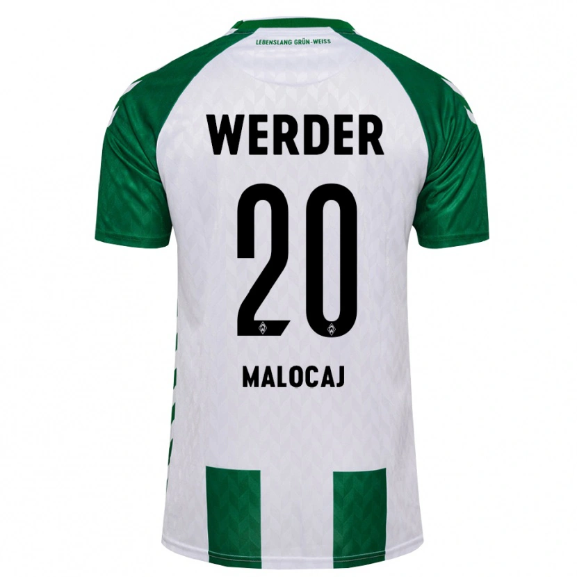 Danxen Hombre Camiseta Edinjo Malocaj #20 Verde Blanco 1ª Equipación 2026/27 La Camisa