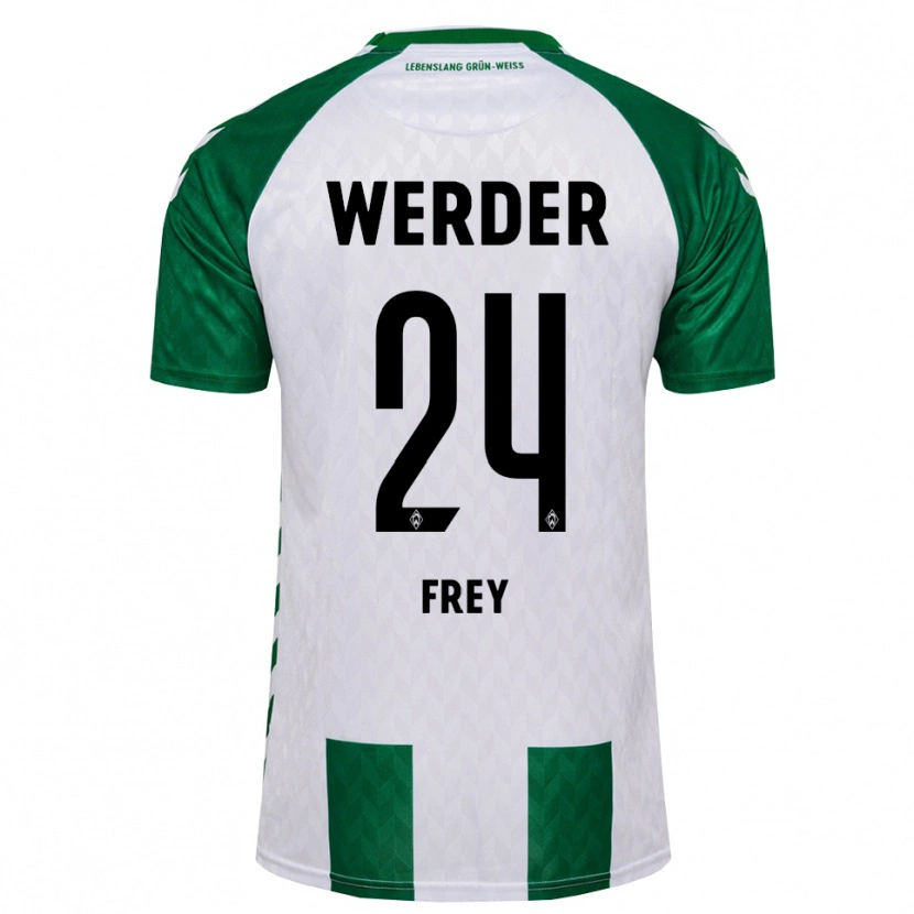 Danxen Hombre Camiseta Elias Frey #24 Verde Blanco 1ª Equipación 2026/27 La Camisa