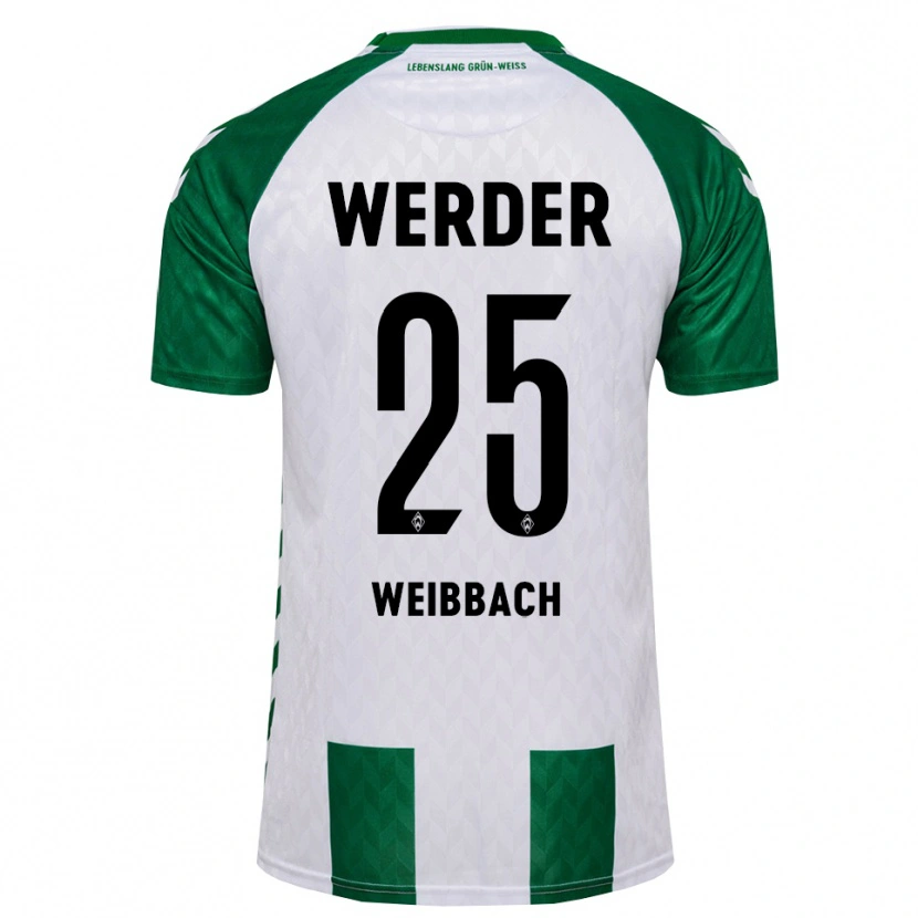 Danxen Hombre Camiseta Noah Weißbach #25 Verde Blanco 1ª Equipación 2026/27 La Camisa