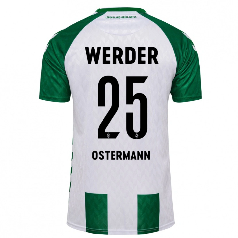 Danxen Hombre Camiseta Ben Ostermann #25 Verde Blanco 1ª Equipación 2026/27 La Camisa