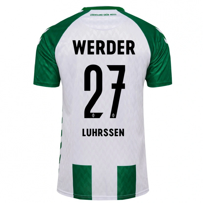 Danxen Hombre Camiseta Nina Luhrssen #27 Verde Blanco 1ª Equipación 2026/27 La Camisa