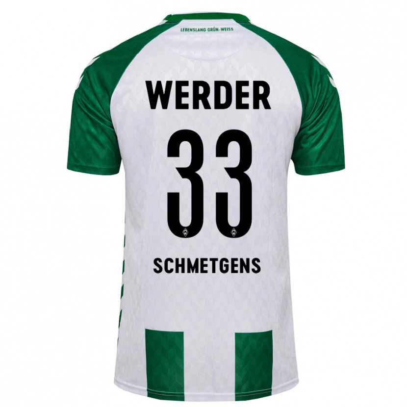 Danxen Hombre Camiseta Mick Schmetgens #33 Verde Blanco 1ª Equipación 2026/27 La Camisa