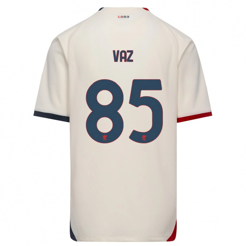 Danxen Hombre Camiseta Marcelo Vaz #85 Blanco Roto Rojo 2ª Equipación 2026/27 La Camisa