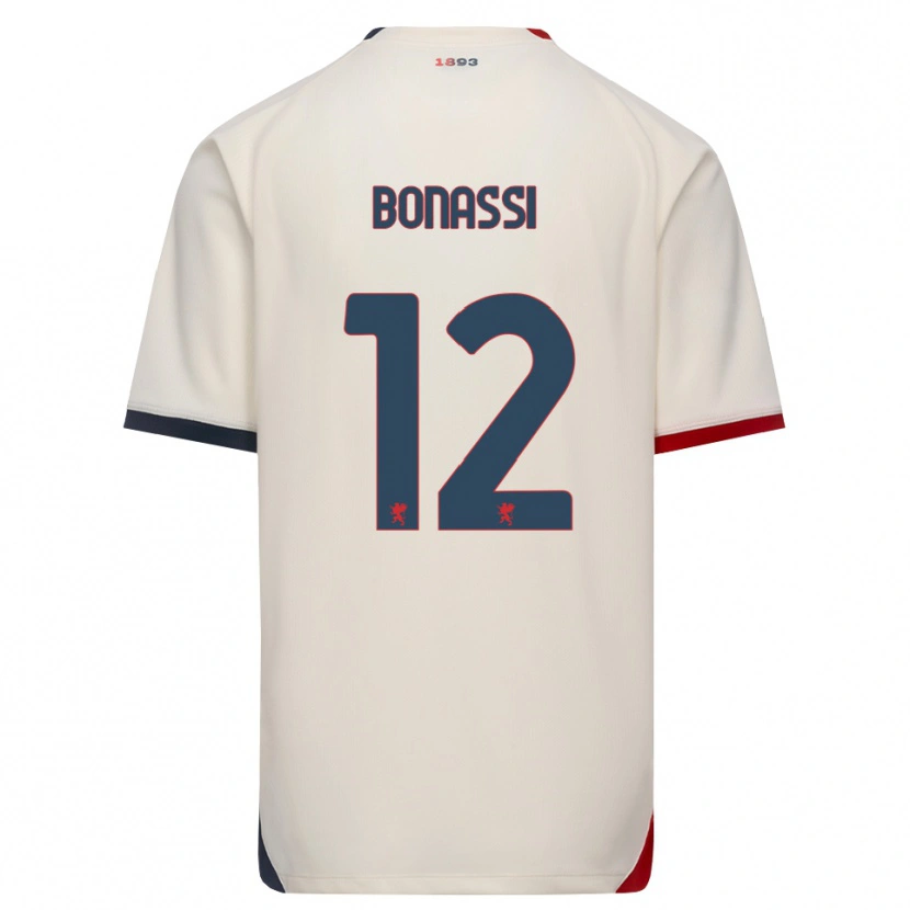 Danxen Hombre Camiseta Lorenzo Bonassi #12 Blanco Roto Rojo 2ª Equipación 2026/27 La Camisa
