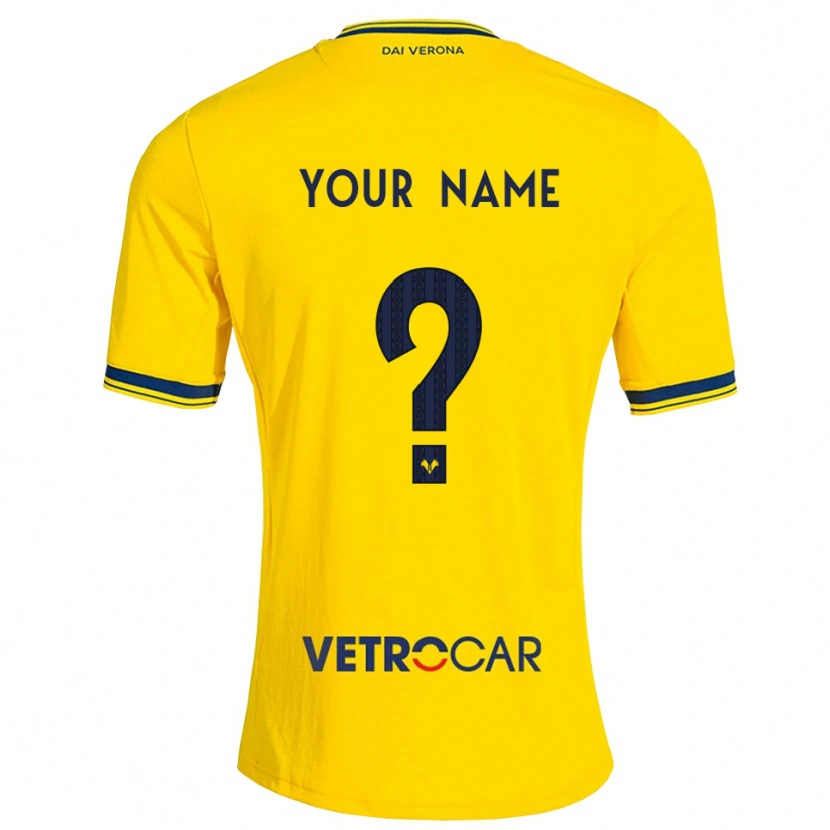 Danxen Hombre Camiseta Su Nombre #0 Amarillo Rojo 2ª Equipación 2026/27 La Camisa
