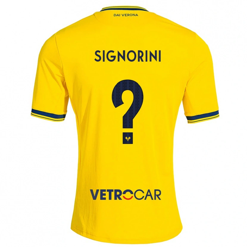Danxen Hombre Camiseta Simone Signorini #0 Amarillo Rojo 2ª Equipación 2026/27 La Camisa