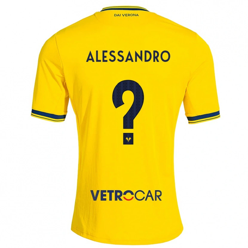 Danxen Hombre Camiseta Alessandro Mariani #0 Amarillo Rojo 2ª Equipación 2026/27 La Camisa