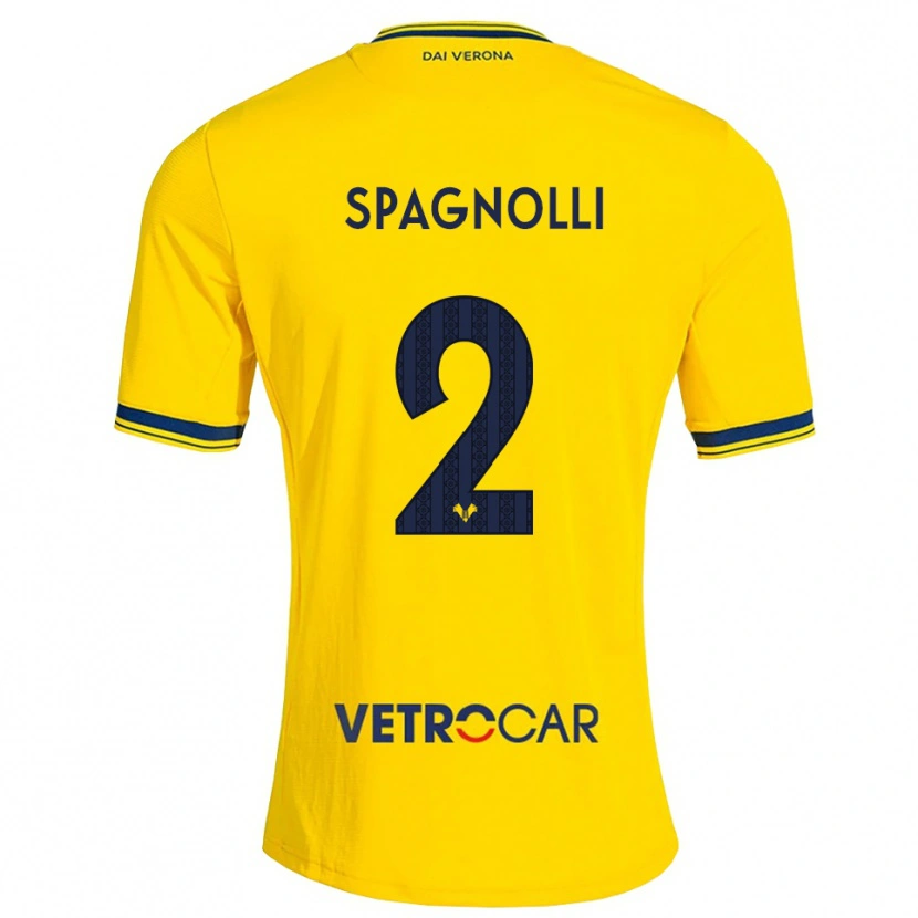 Danxen Hombre Camiseta Nicolas Spagnolli #2 Amarillo Rojo 2ª Equipación 2026/27 La Camisa