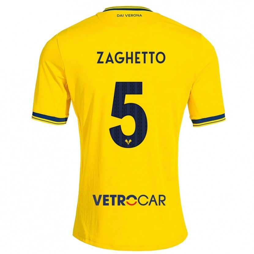 Danxen Hombre Camiseta Habib Zaghetto #5 Amarillo Rojo 2ª Equipación 2026/27 La Camisa