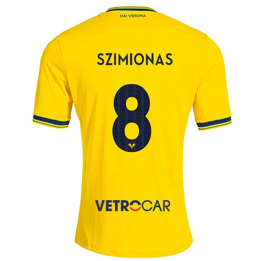 Danxen Hombre Camiseta Luca Szimionaș #8 Amarillo Rojo 2ª Equipación 2026/27 La Camisa