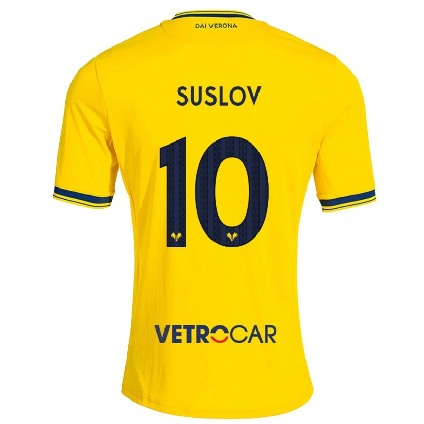 Danxen Hombre Camiseta Tomas Suslov #10 Amarillo Rojo 2ª Equipación 2026/27 La Camisa
