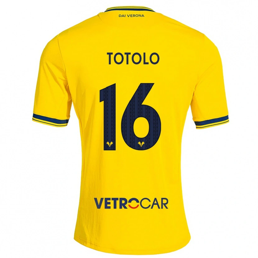 Danxen Hombre Camiseta Maddalena Totolo #16 Amarillo Rojo 2ª Equipación 2026/27 La Camisa