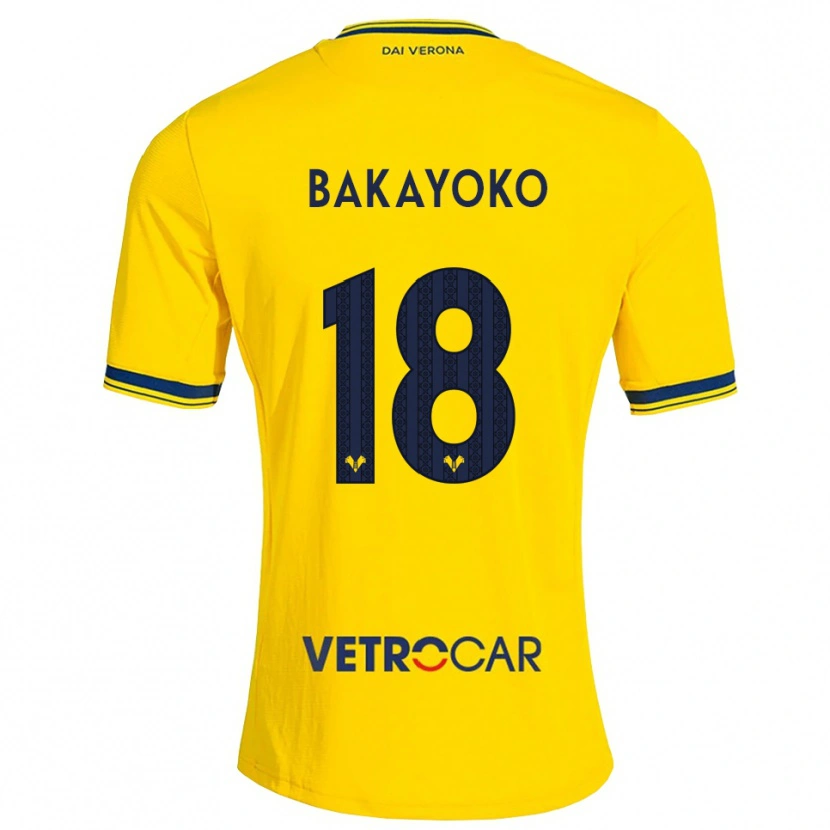 Danxen Hombre Camiseta Dramane Bayoko #18 Amarillo Rojo 2ª Equipación 2026/27 La Camisa