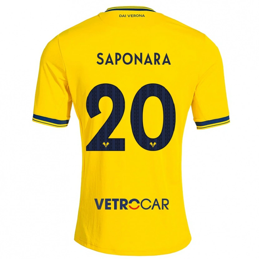 Danxen Hombre Camiseta Riccardo Saponara #20 Amarillo Rojo 2ª Equipación 2026/27 La Camisa