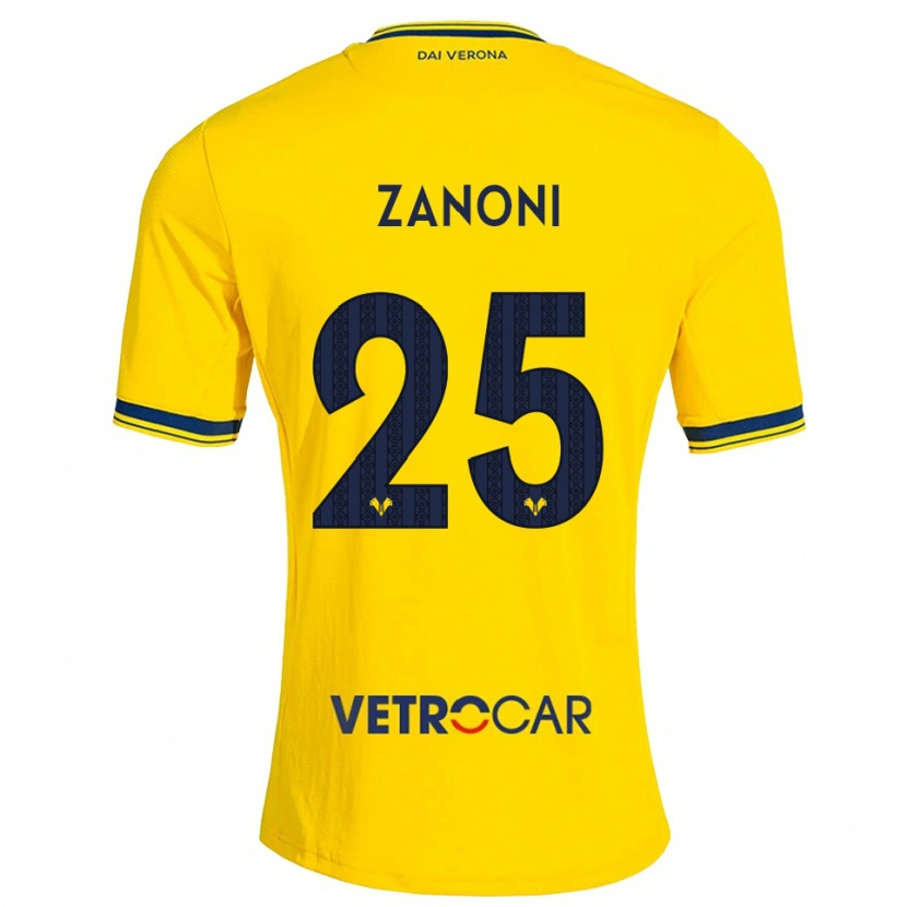 Danxen Hombre Camiseta Greta Zanoni #25 Amarillo Rojo 2ª Equipación 2026/27 La Camisa