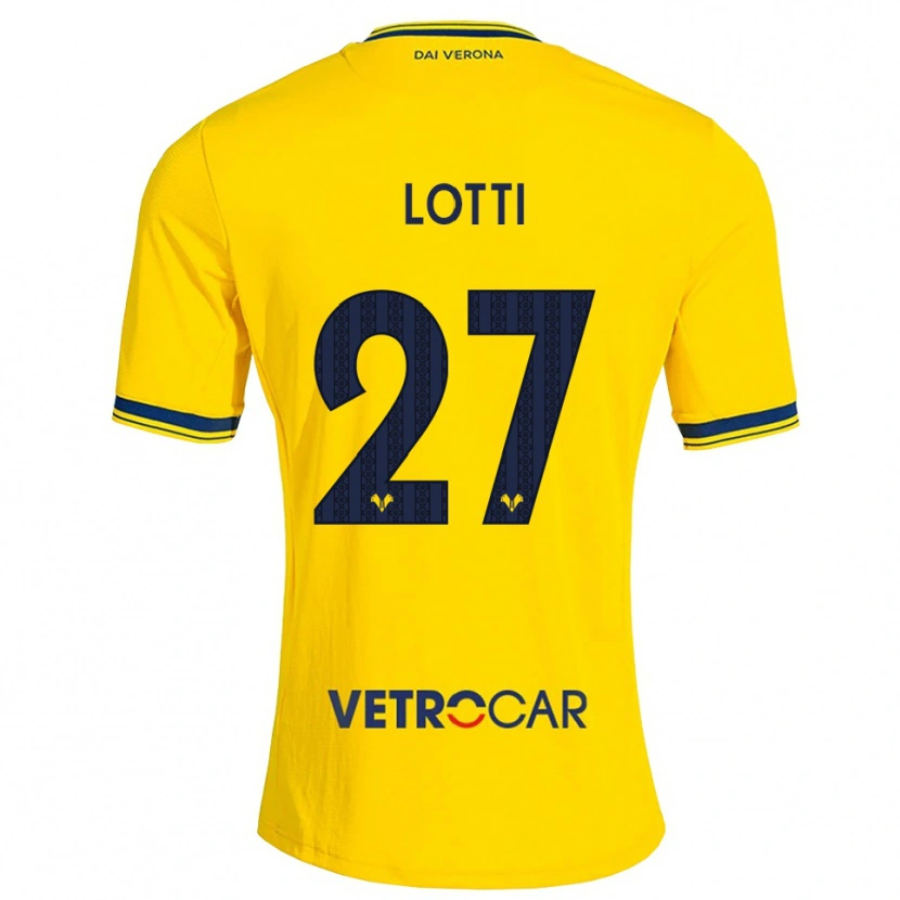 Danxen Hombre Camiseta Irene Lotti #27 Amarillo Rojo 2ª Equipación 2026/27 La Camisa