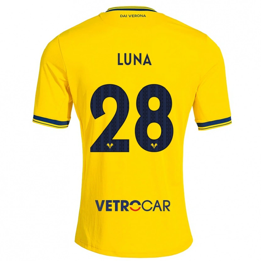 Danxen Hombre Camiseta Agustín Luna #28 Amarillo Rojo 2ª Equipación 2026/27 La Camisa