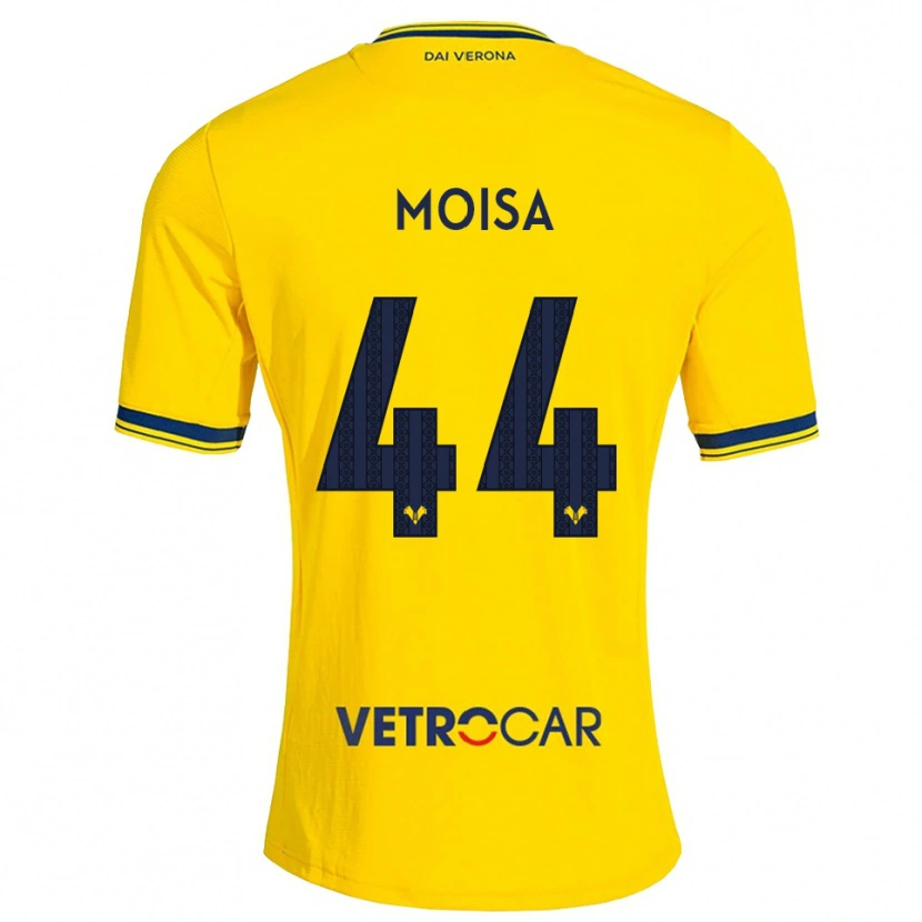 Danxen Hombre Camiseta Davide Moisa #44 Amarillo Rojo 2ª Equipación 2026/27 La Camisa