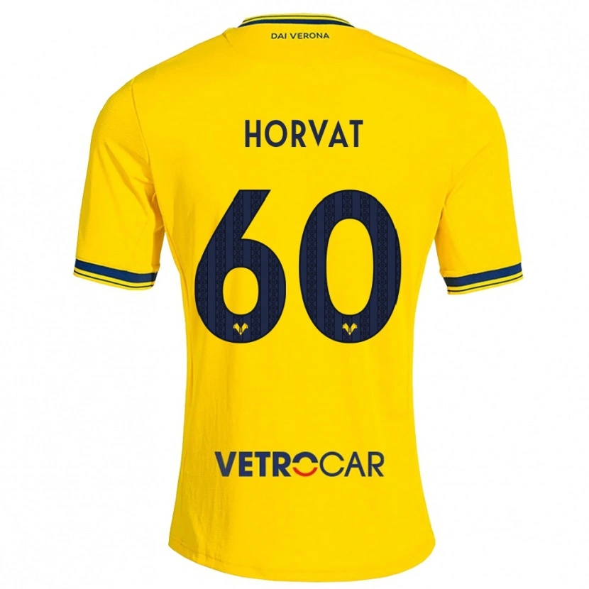 Danxen Hombre Camiseta Mihaela Horvat #60 Amarillo Rojo 2ª Equipación 2026/27 La Camisa