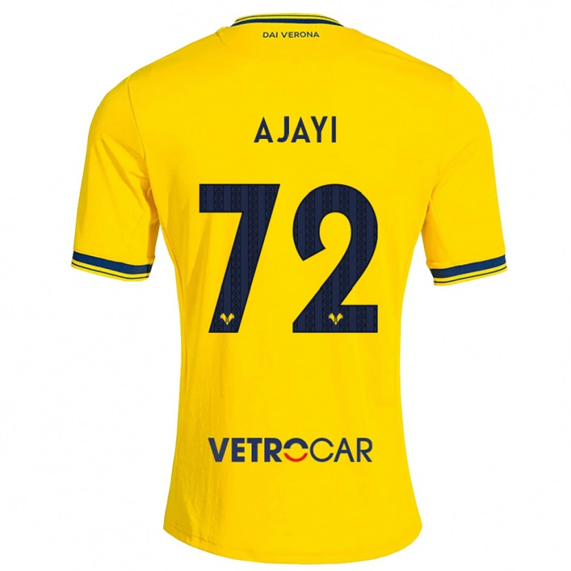 Danxen Hombre Camiseta Junior Ajayi #72 Amarillo Rojo 2ª Equipación 2026/27 La Camisa