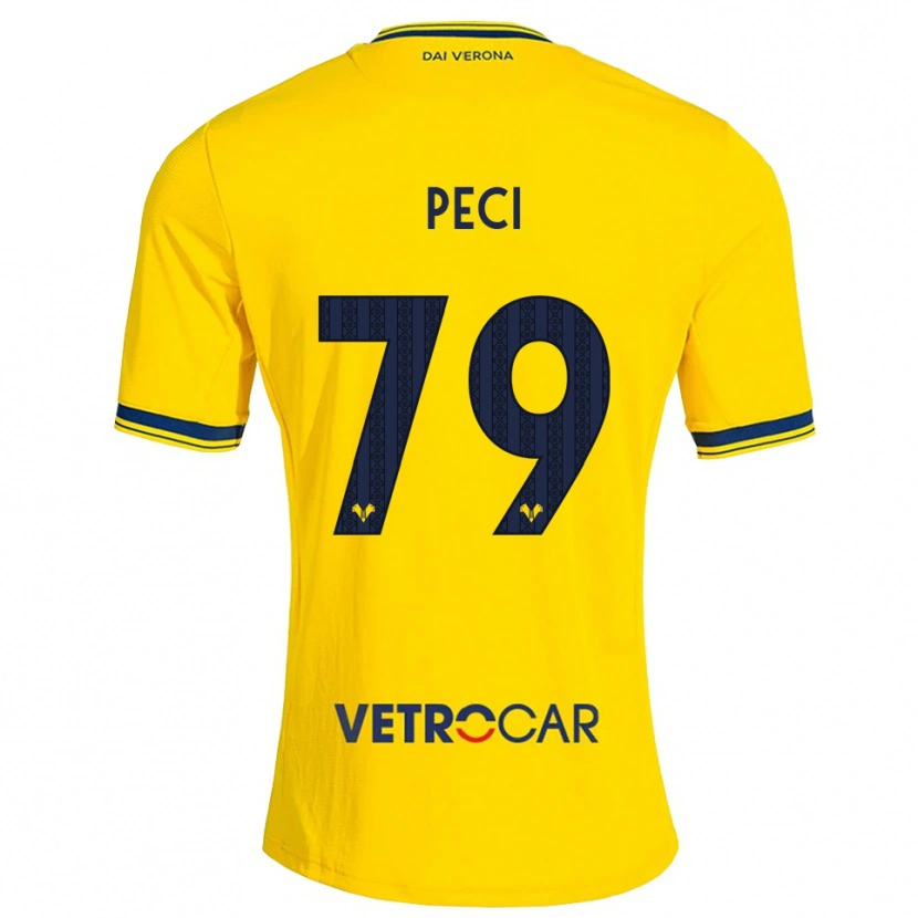 Danxen Hombre Camiseta Jurgen Peci #79 Amarillo Rojo 2ª Equipación 2026/27 La Camisa