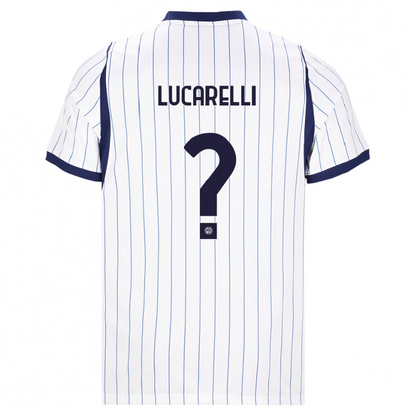 Danxen Hombre Camiseta Diego Lucarelli #0 Blanco Azul Marino 2ª Equipación 2026/27 La Camisa