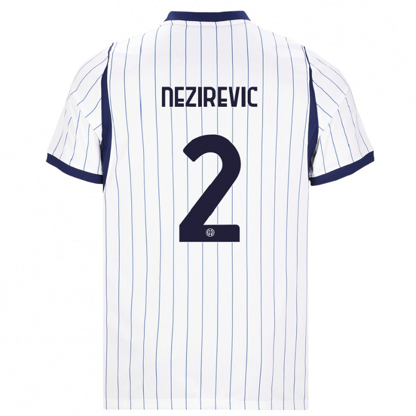 Danxen Hombre Camiseta Alem Nezirevic #2 Blanco Azul Marino 2ª Equipación 2026/27 La Camisa