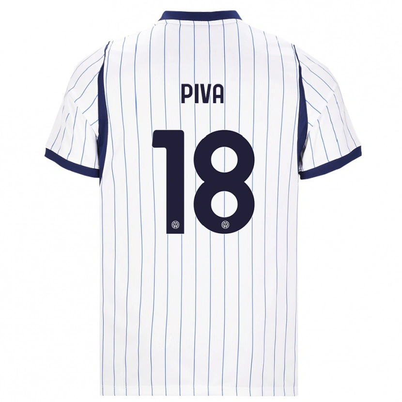 Danxen Hombre Camiseta Kaiki Piva #18 Blanco Azul Marino 2ª Equipación 2026/27 La Camisa