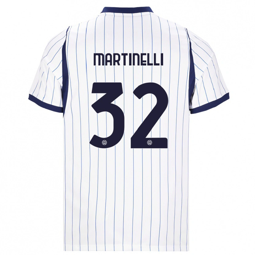 Danxen Hombre Camiseta Matilde Martinelli #32 Blanco Azul Marino 2ª Equipación 2026/27 La Camisa