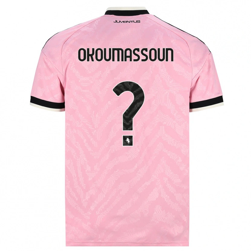 Danxen Hombre Camiseta Ismaele Okoumassoun #0 Rosa Negro 2ª Equipación 2026/27 La Camisa
