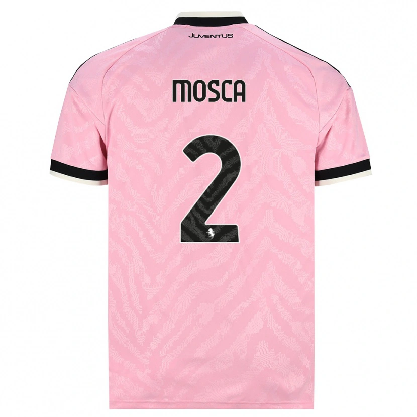 Danxen Hombre Camiseta Guglielmo Mosca #2 Rosa Negro 2ª Equipación 2026/27 La Camisa