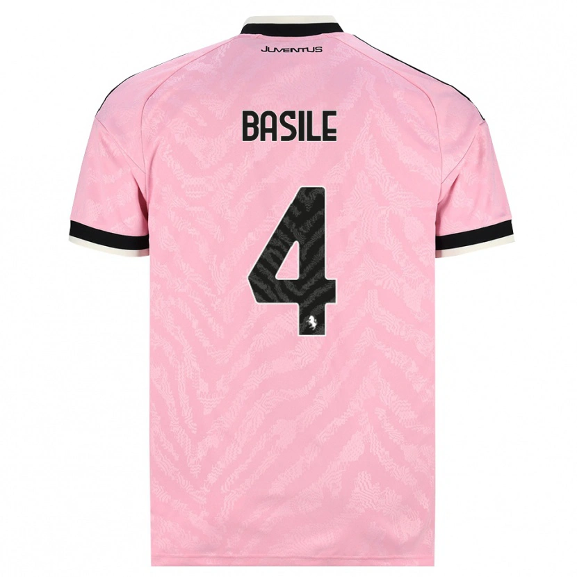 Danxen Hombre Camiseta Piergiorgio Basile #4 Rosa Negro 2ª Equipación 2026/27 La Camisa