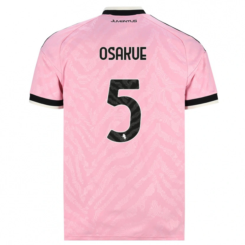 Danxen Hombre Camiseta Denaly Osakue #5 Rosa Negro 2ª Equipación 2026/27 La Camisa