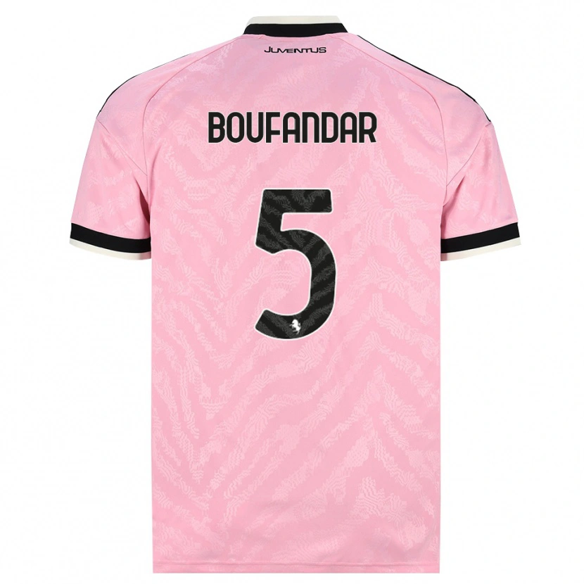 Danxen Hombre Camiseta Adam Boufandar #5 Rosa Negro 2ª Equipación 2026/27 La Camisa